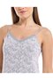 Printed Camisole with Lace Trim - 5