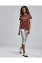 Typography Print T-Shirt with Crew Neck and Short Sleeves - 2