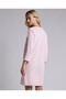 Printed Nightdress with Crew Neck and Long Sleeves - 5