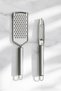Stainless Steel Grater and Peeler Penir Chocolate Ginger Potato Lemon Grater and Peeler Set of 2 - 6