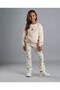 Appliqued Sweatshirt with Crew Neck and Long Sleeves - 2