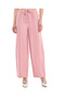 Solid Wide Leg Pants with Drawstring Closure - 2
