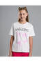 Printed T-Shirt with Crew Neck and Short Sleeves