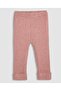 Ribbed Pants with Elastic Waist