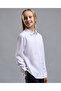 Solid Shirt with Classic Collar and Long Sleeves - 3