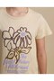 Graphic Print T-Shirt with Crew Neck and Short Sleeves - 5