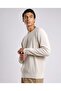 Textured Sweater with Crew Neck and Long Sleeves - 4