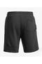 Men's Black Summer Combed Shorts with Stitching and Back Pocket Detail - 2