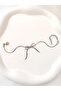 Silver Color Necklace with Snake Chain Bow Detail
