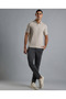 Ribbed Polo T-Shirt with Short Sleeves - 3