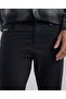 Solid Woven Pants with Button Closure - 5