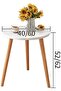 Side Table Bedside Tables, Sofa Side Table, Small Round Table, Household Simple Balcony Bedside Coff - 3