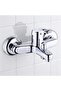 Chrome Mix Bathroom Faucet Sink Tap Hot Cold on Off Modern Design 2 Years Warranty - 4