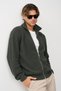 Men's Regular Fit Thessaloniki Knitted Cotton Zippered Khaki Knitwear Cardigan - 5