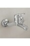 Chrome Mix Bathroom Faucet Sink Tap Hot Cold on Off Modern Design 2 Years Warranty - 3