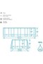 Power Steel Swim Vista Series 18' x 9' x 48"/5.49m x 2.74m x 1.22m Oval Pool Set - 6