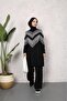 Women's Self-Glitter Long Knitwear Tunic Sweater – Casual & Stylish