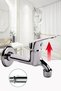 Mix Bathroom Faucet with On/Off Aerator Long Wall Mounted Sink Toilet Garden Faucet Long Body Modern