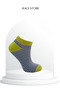 4-Piece Striped Seamless Combed Cotton Women's Booties Socks - 4