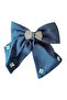 Dark Blue Color Mixed Motif Stone Vending Machine Buckle - 2