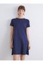 Season Deals from Rmz Clothing Navy Blue Crew Neck A-Line Dress - 2