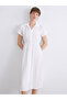 White Modal Blend Shirt Dress - 2