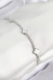 Brass Zircon Stone Clover Model Silver Color Women's Bracelet