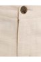 Textured Shorts with Button Closure - 6