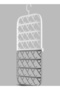 Plastic Foldable Windproof Buckle Socks Storage Rack Grey/White 30x48.5cm