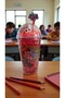 Football Character Ball Inside Cup Water Bottle with Straw - 2