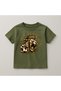 Lion Crew Neck 100% Cotton Printed Short Sleeve Children's and Teenage T-Shirt