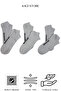 6-Piece Cotton Plain White Seamless Combed Cotton Men's Booties Socks