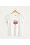 Pink Lotus Visual Women's V-Neck 100% Cotton Yoga Design T-Shirt