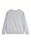 Gray Women's Gray Figure Rabbit Printed Crew Neck Oversize - 2