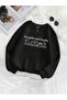 Black Women's Black Read Books Printed Crew Neck Oversize