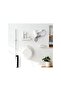 Self Adhesive Wall Mounted Mop Hanger White 5x5.5x7cm - 5