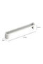 Wall Mounted Towel And Shoes Double Layer Plastic Hook White 27x4x4.5cm - 2