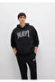 Logo Printed Hooded Black Men's Sweatshirt M067149-902 - 3