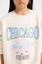 Relax Fit Crew Neck Printed Ecru Girls' Sweatshirt D7046A8/Er99 - 5