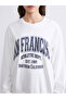 Xside San Francisco Printed Oversize Women's Sweatshirt - 3