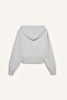 Cropped Fit Hooded Printed Zippered Sweatshirt F8911Ax25Wn - 8