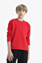 Red Boy's Long Sleeve T-Shirt K1686A6/Rd117 - 4