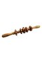 Wooden Body Massage Roller Stick – 4 Wheels - 3