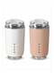 Travel Mug, Insulated Coffee Tumbler, Leak Proof Stainless Steel Thermal Reusable Coffee Cup (2pcs White and Black) - 2