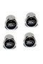 Set 4 chrome Ford caps for valve - 2