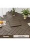 FFD 9 Pieces Decking Tiles 30x30cm – Interlocking Outdoor Floor Tiles for Patio, Garden, Balcony - 6