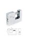 Kale Kd001/50-170 70 mm Satin Padlock with a Pin for a Sliding Shaft - 2
