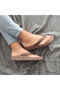 Feel Natural Strape Brown Women's Cork Sole Slippers - 2