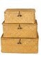 FFD Woven Storage Basket with Lid Storage Box Bins Handwoven Rattan Basket For Home 3pcs Set - 8
