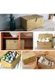 FFD Woven Storage Basket with Lid Storage Box Bins Handwoven Rattan Basket For Home 3pcs Set - 7